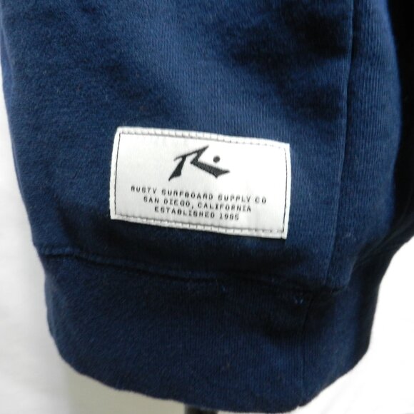 RUSTY Surfboards sweatshirt knit crew Fleece lined NEW NWT Size Sz Medium Md M - Picture 5 of 13